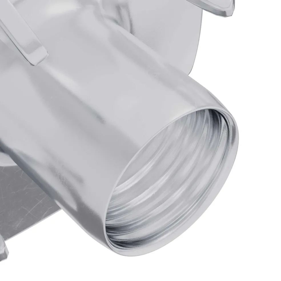vidaXL Gestanste T-moer 2 st Zilver M6 mm Staal