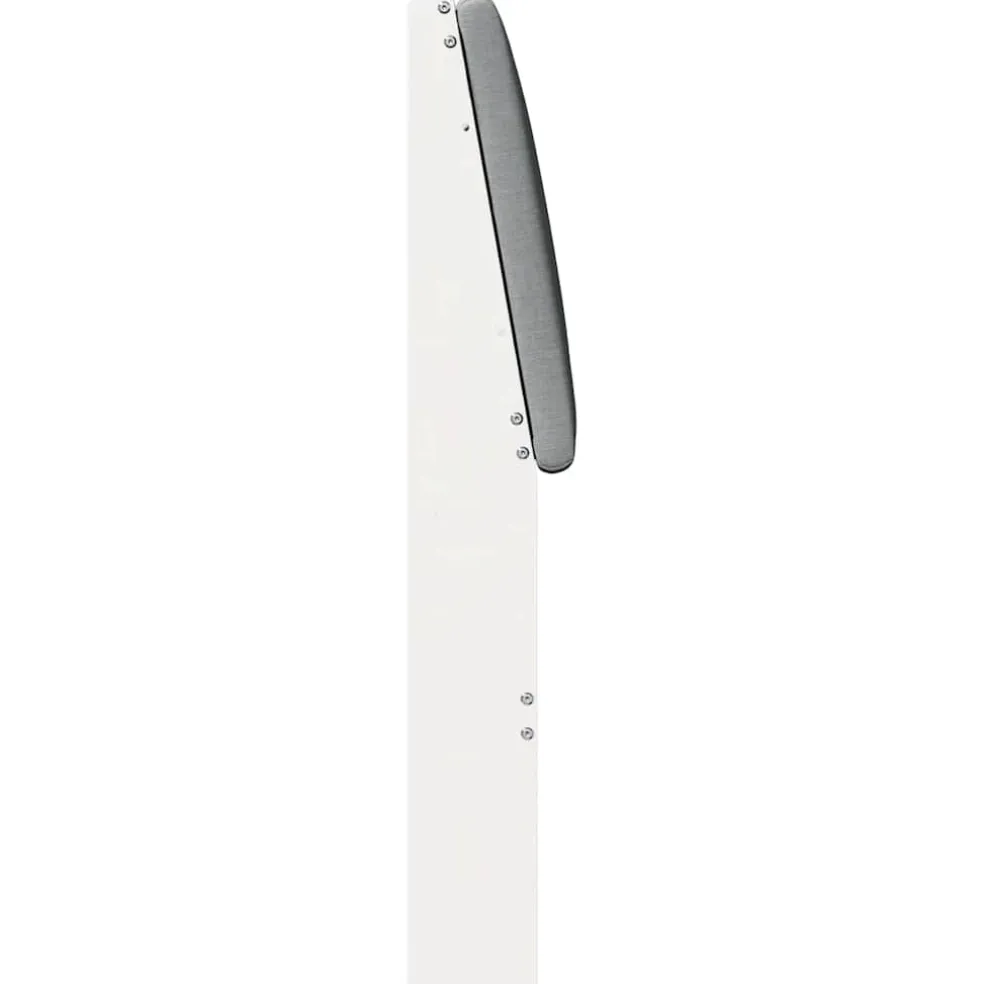 vidaXL Gestoffeerd hoofdbord Lichtgrijs 200 cm Massief grenenhout