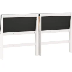 vidaXL Gestoffeerd hoofdbord Lichtgrijs 200 cm Massief grenenhout