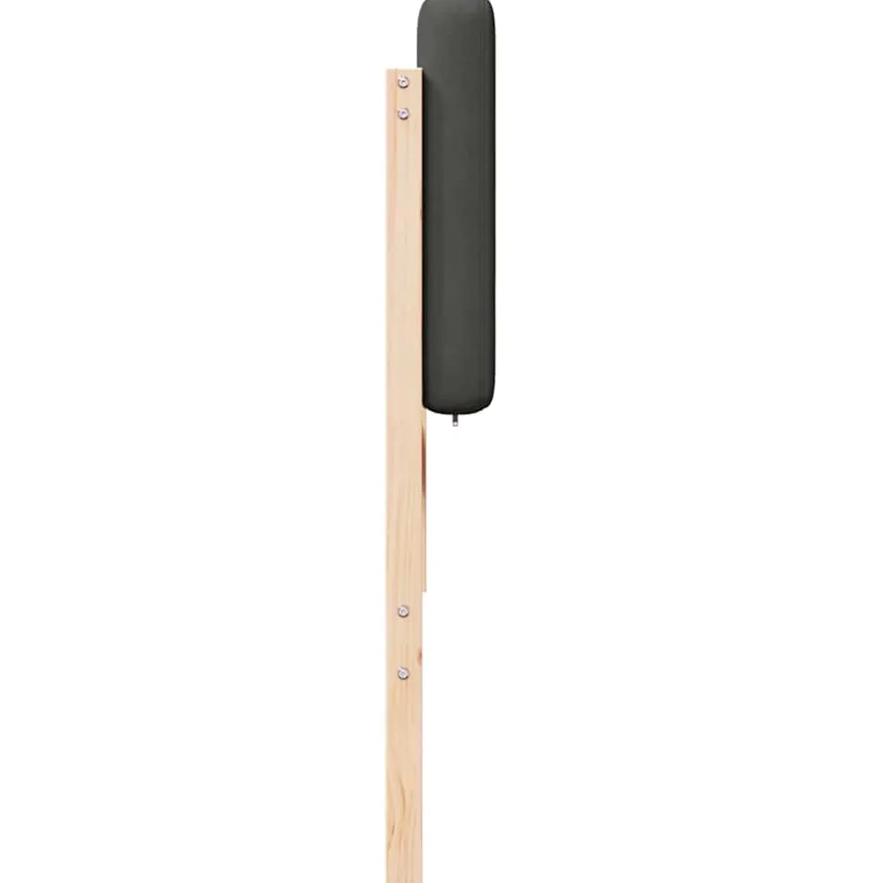 vidaXL Gestoffeerd hoofdbord Bruin en Donkergrijs 200 cm