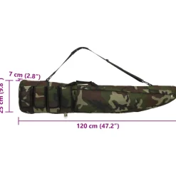 vidaXL Geweertas met schouderband 120 cm oxford stof