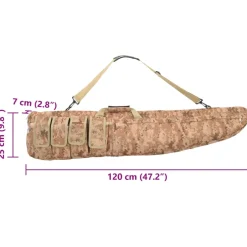 vidaXL Geweertas met schouderband 120 cm oxford stof