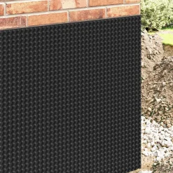 vidaXL Gewelfde Drainageplaat Zwart 0,5 x 20 m HDPE