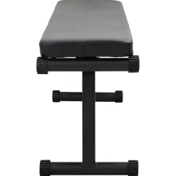 vidaXL Gewicht Bank Zwart 108 x 27 x 41 cm Gepoedercoat staal