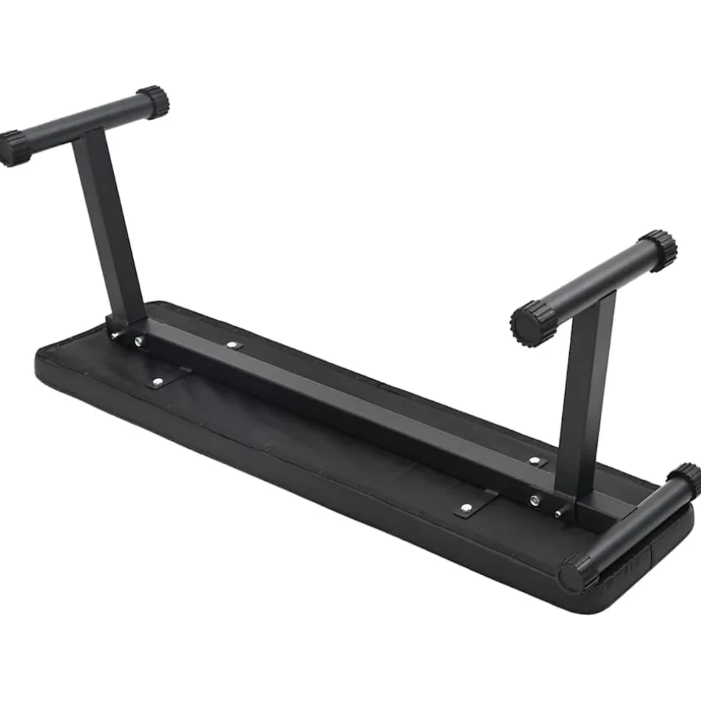 vidaXL Gewicht Bank Zwart 108 x 27 x 41 cm Gepoedercoat staal