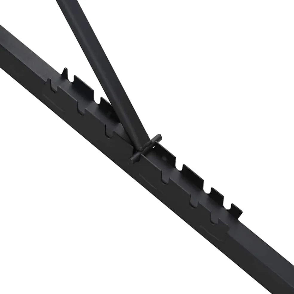 vidaXL Gewichtbank Zwart 131 x 41 x 110 cm Gepoedercoat staal