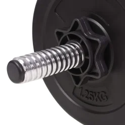 vidaXL Gewichtenbank met gewichtenrek en halterset 90 kg