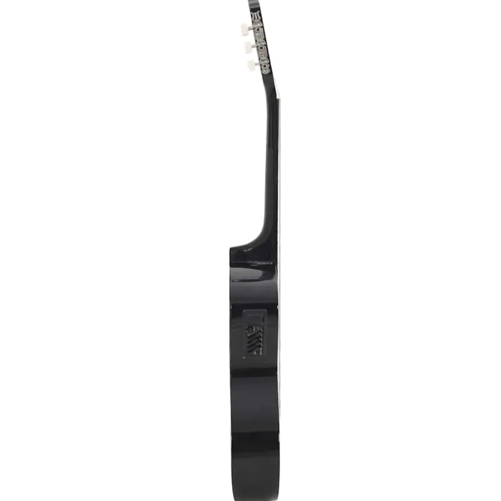 vidaXL Gitaar cutaway met equalizer 6 snaren western klassiek zwart