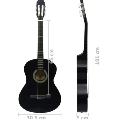 vidaXL Gitaar klassiek beginner met tas 4/4 39