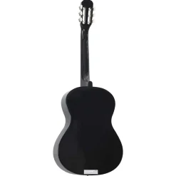 vidaXL Gitaar klassiek beginner 4/4 39" lindenhout zwart