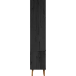 vidaXL Glazen Display Kast MOLDE 90 x 35 x 175 cm Massief grenenhout