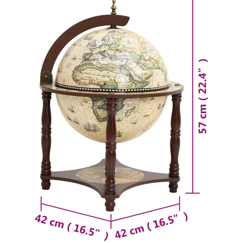 vidaXL Globebar massief eucalyptushout bruin