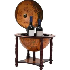 vidaXL Globebar massief eucalyptushout bruin