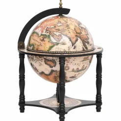 vidaXL Globebar massief eucalyptushout zwart