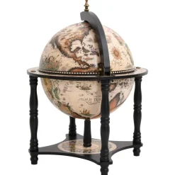 vidaXL Globebar massief eucalyptushout zwart
