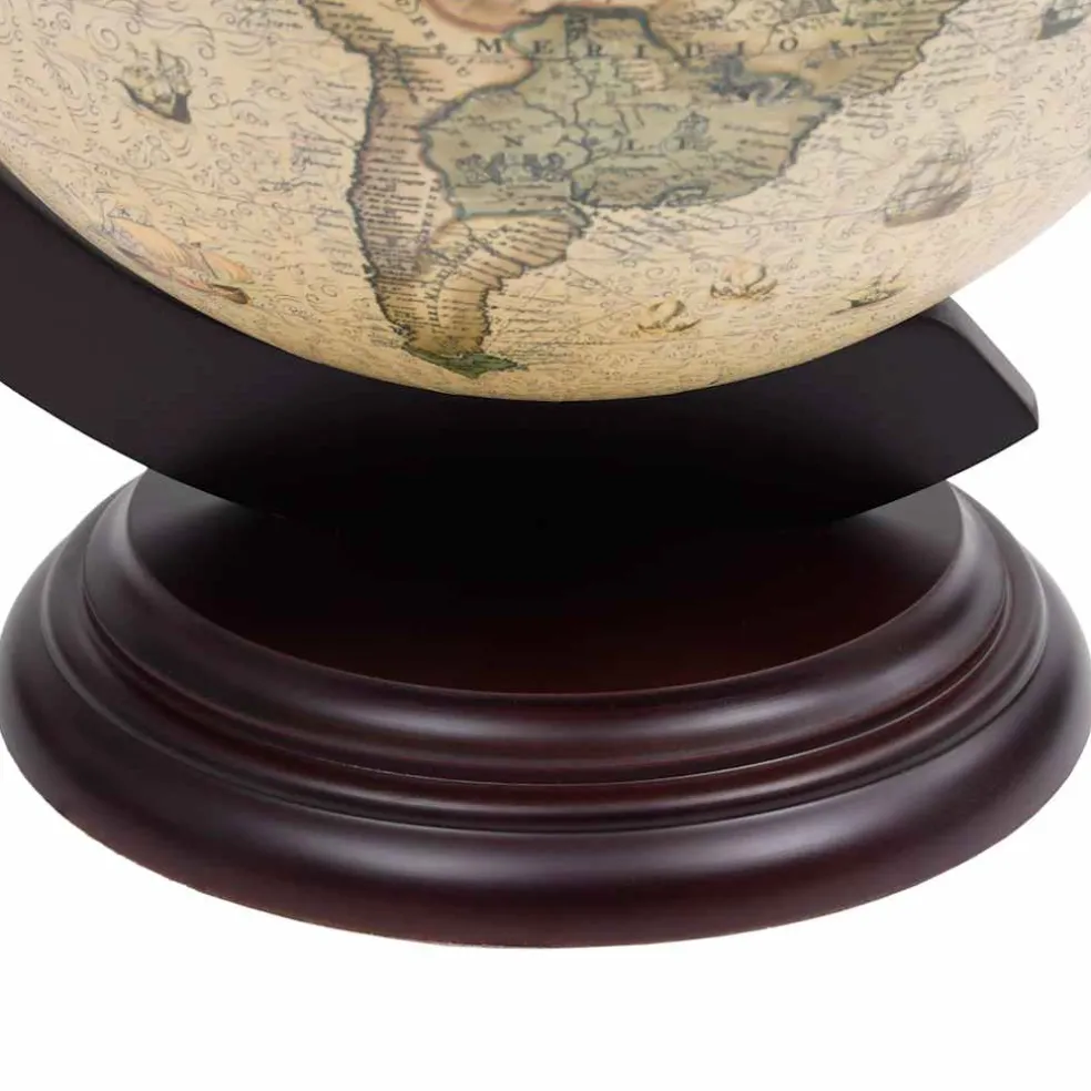vidaXL Globebar tafelmodel eucalyptushout groen