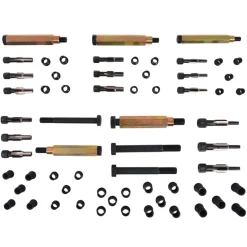 vidaXL Gloeibougie draad reparatie set M8 M9 M10 M12 63-delig
