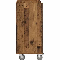 vidaXL Golfkast met wiel Effen Oudhout 65 x 45 x 98 cm