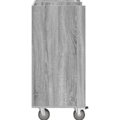 vidaXL Golfkast met wiel Effen Grijs Sonoma 65 x 45 x 98 cm