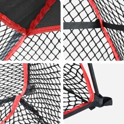 vidaXL Golf Trainingshulpmiddel Zwart 314 x 150 x 206 cm Polyester