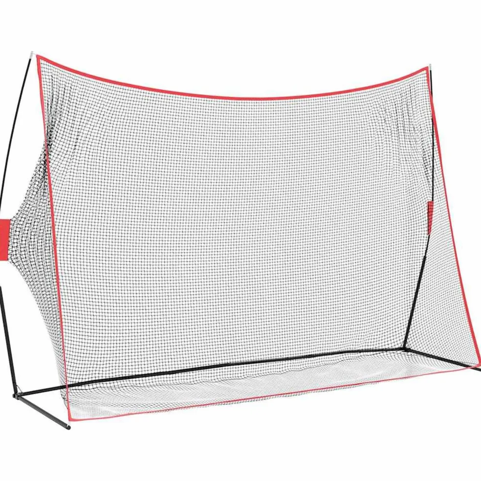 vidaXL Golf Trainingshulpmiddel Zwart 314 x 92 x 214 cm Polyester