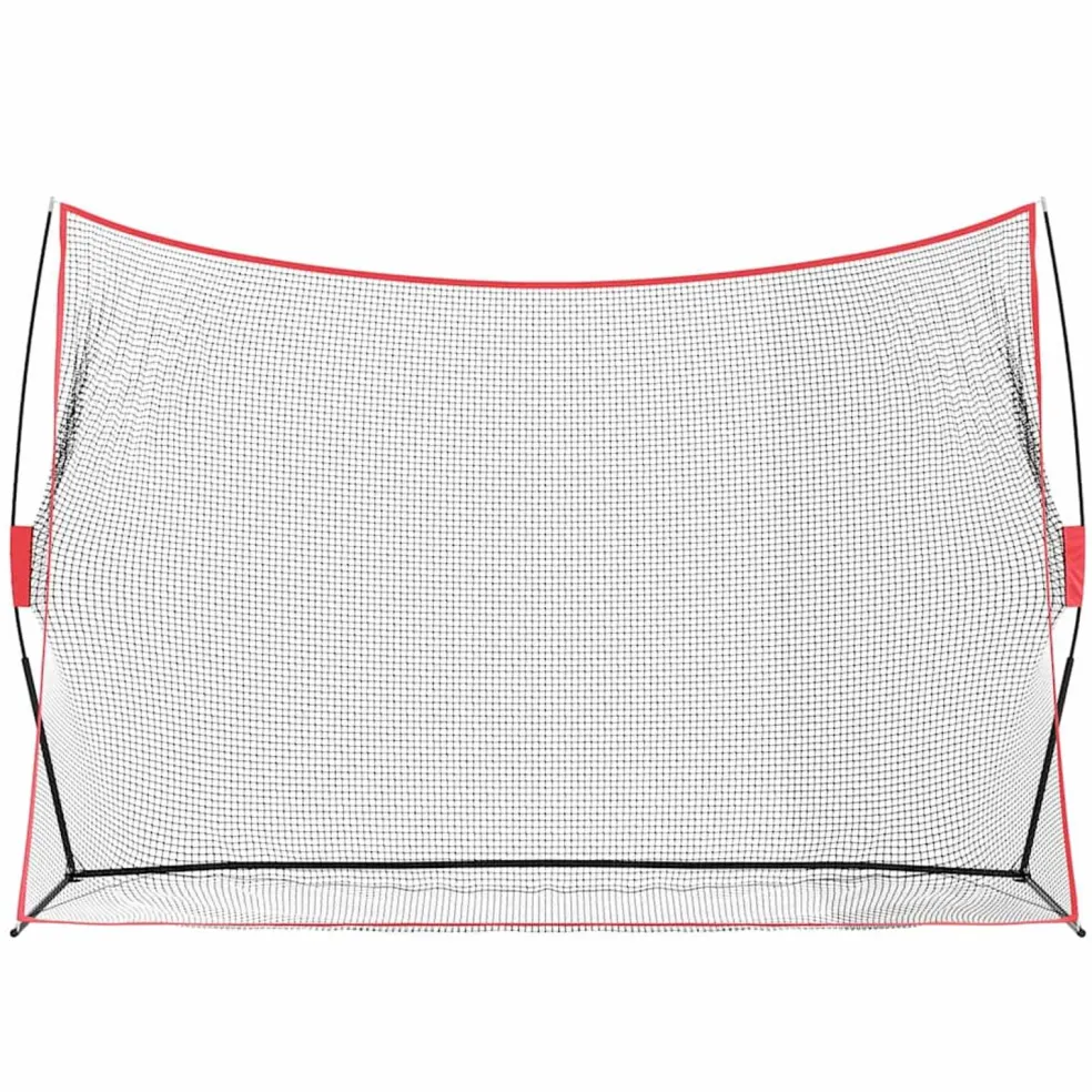 vidaXL Golf Trainingshulpmiddel Zwart 314 x 92 x 214 cm Polyester