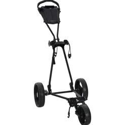 vidaXL Golf trolley Zwart IJzer Opvouwbaar