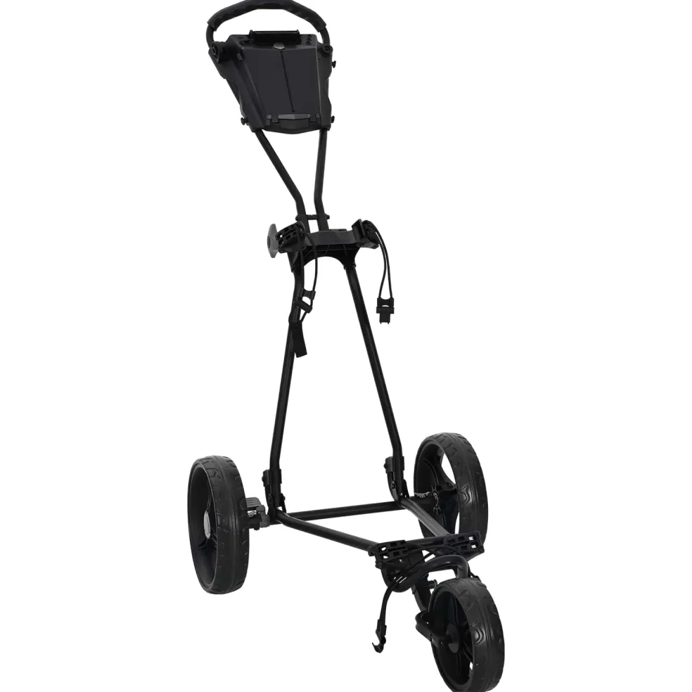 vidaXL Golf trolley Zwart IJzer Opvouwbaar