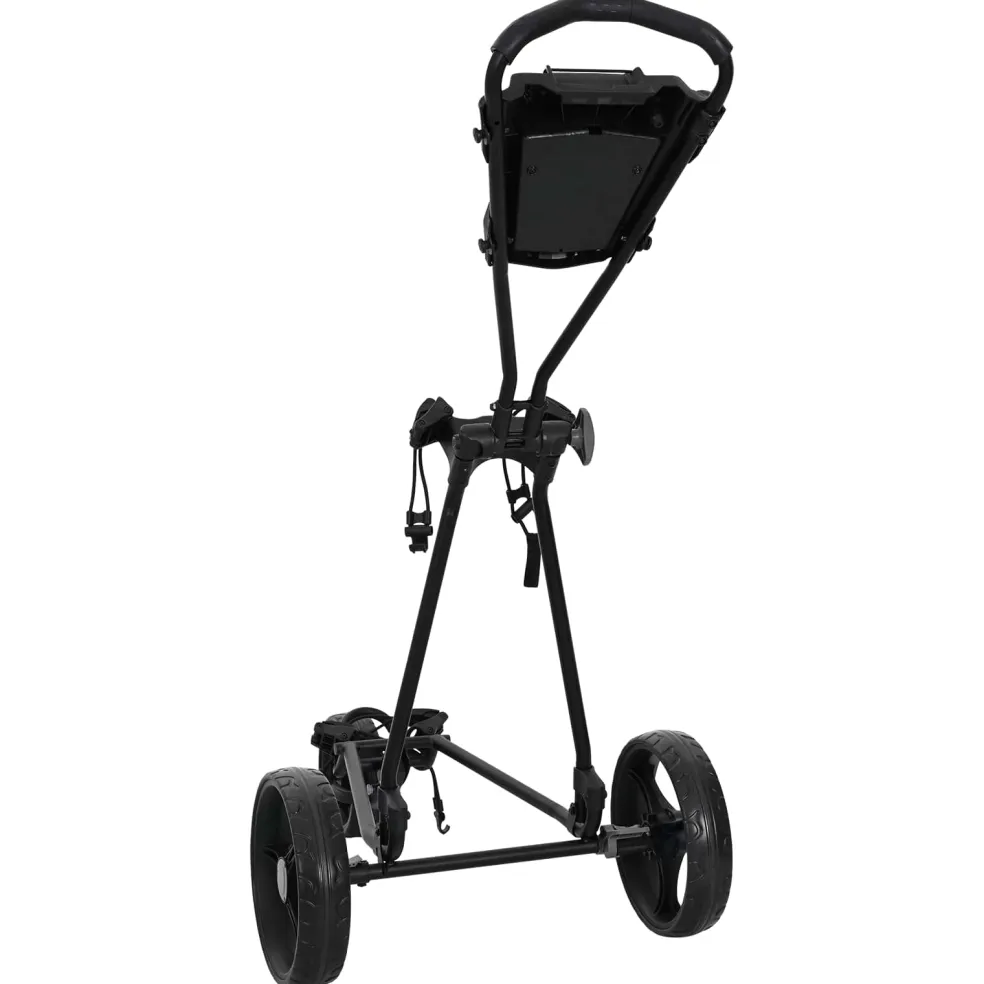 vidaXL Golf trolley Zwart IJzer Opvouwbaar