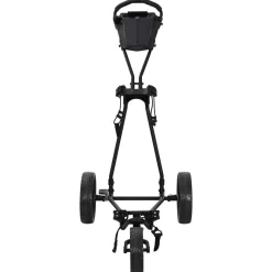 vidaXL Golf trolley Zwart IJzer Opvouwbaar