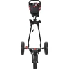 vidaXL Golf trolley Zwart IJzer Opvouwbaar