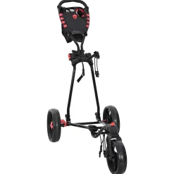 vidaXL Golf trolley Zwart IJzer Opvouwbaar