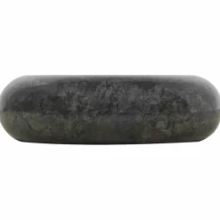vidaXL Gootsteen 40x12 cm marmer zwart