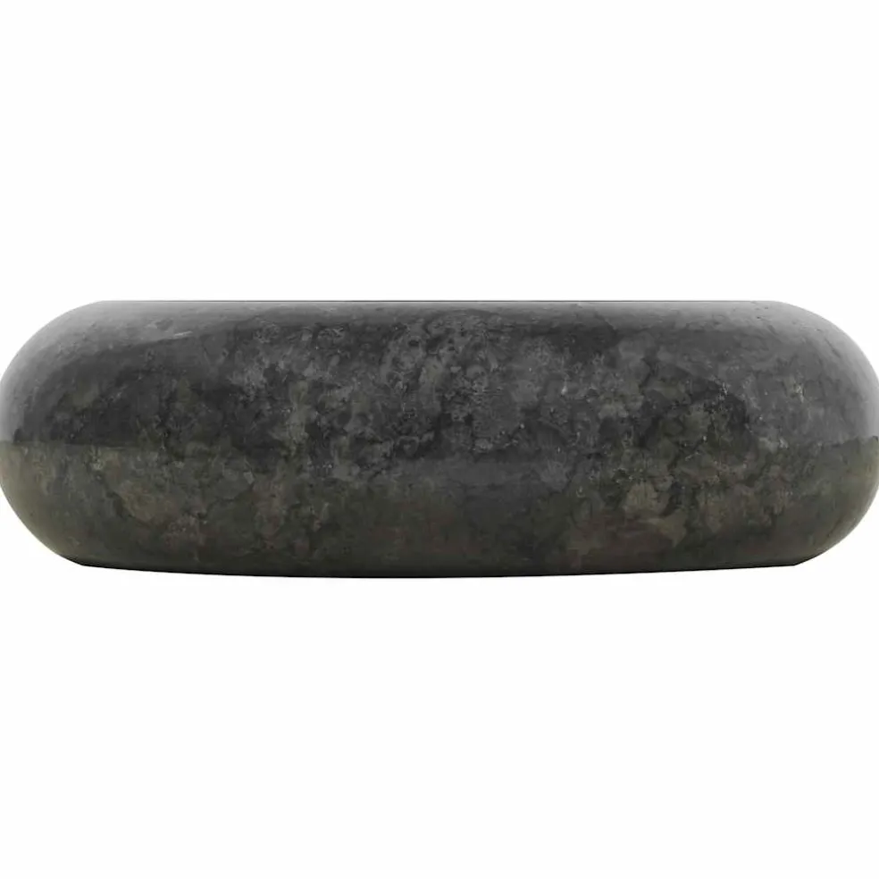 vidaXL Gootsteen 40x12 cm marmer zwart