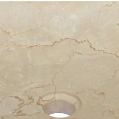 vidaXL Gootsteen 40x40x10 cm marmer crèmekleurig