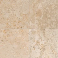 vidaXL Gootsteen 40x40x10 cm marmer crèmekleurig