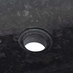 vidaXL Gootsteen 50x35x10 cm marmer zwart