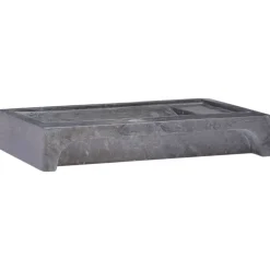 vidaXL Gootsteen 40x40x10 cm marmer grijs
