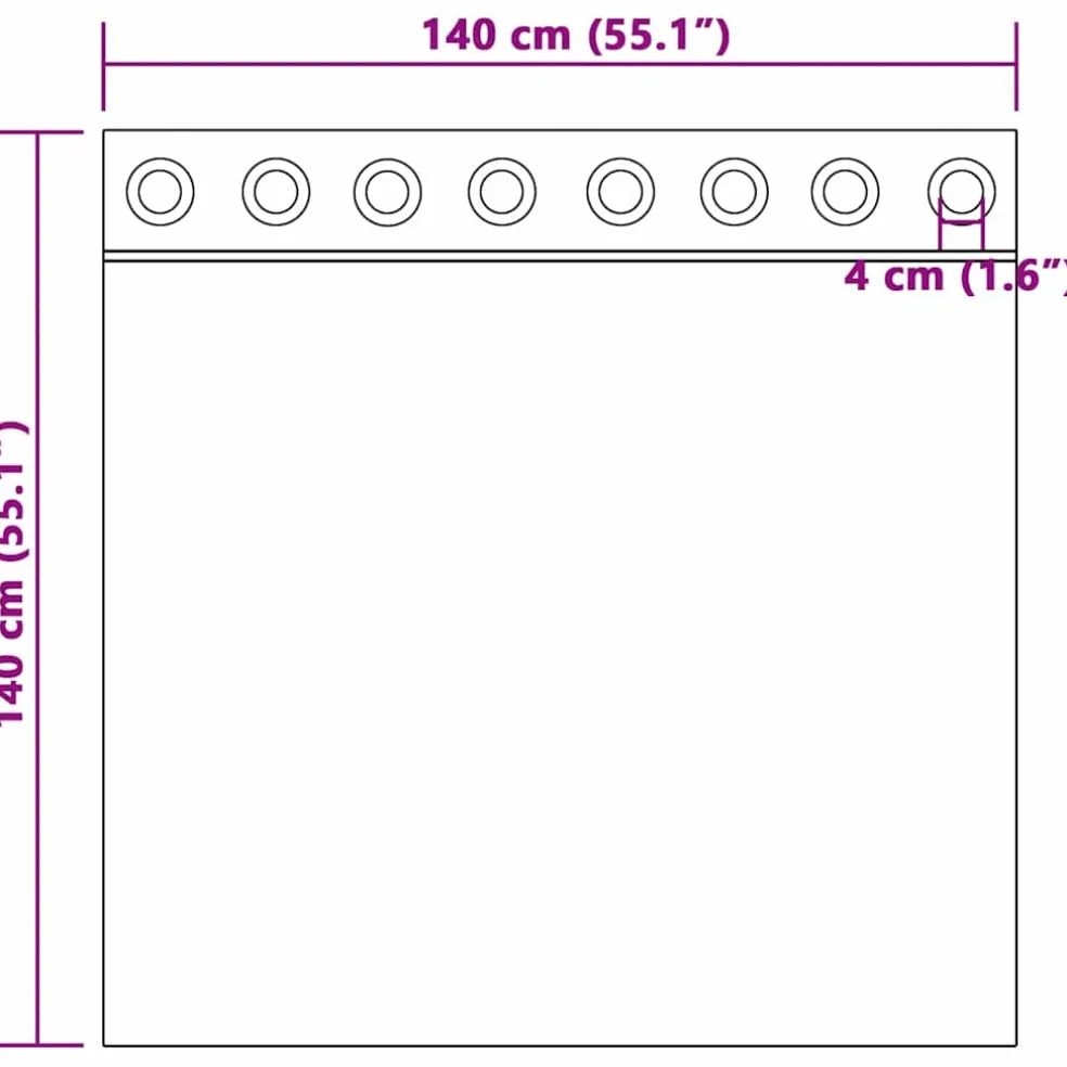 vidaXL Gordijnen 2 st Donkerblauw 140 x 140 cm fluweel