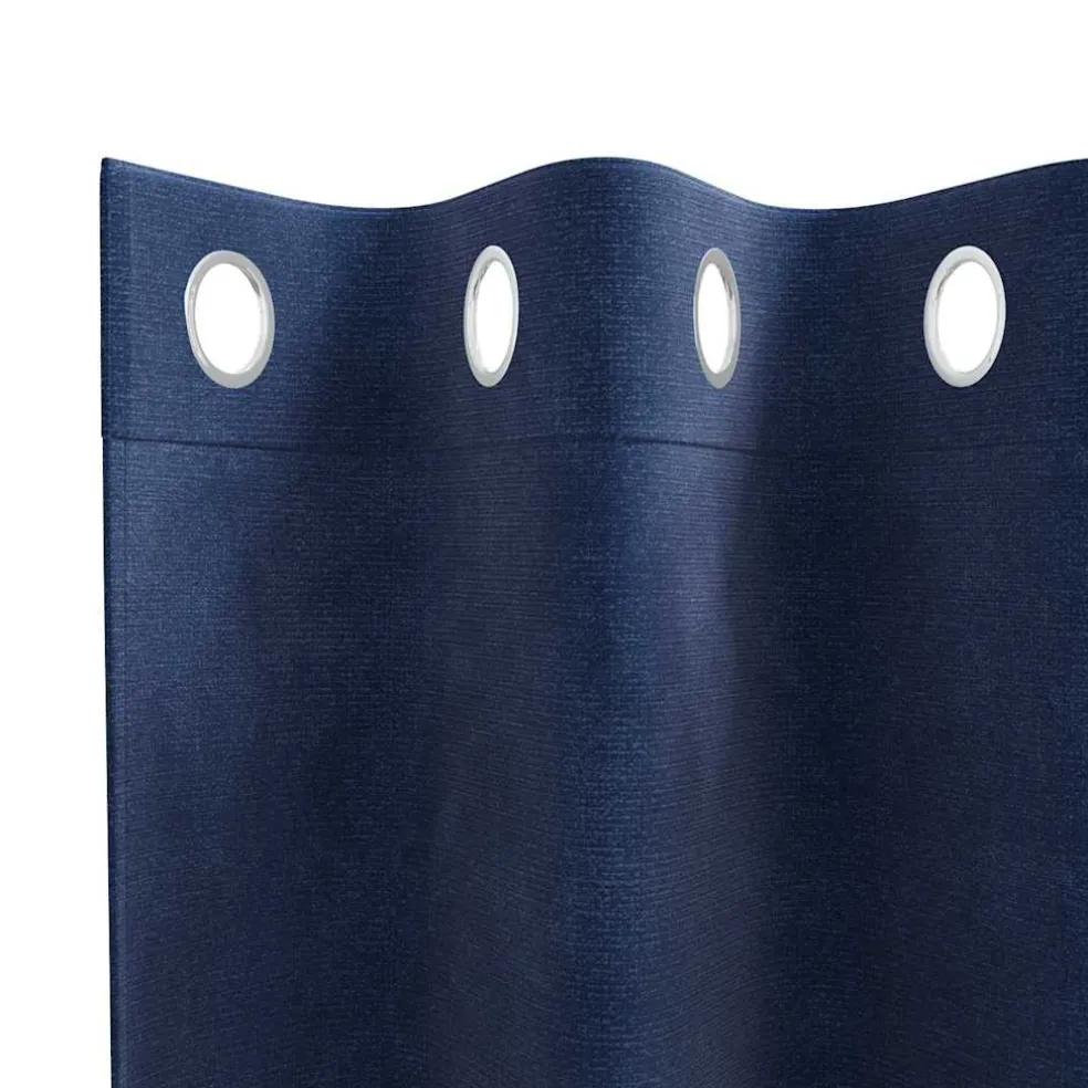 vidaXL Gordijnen 2 st Donkerblauw 140 x 140 cm fluweel