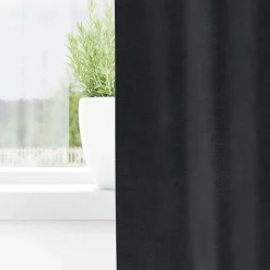 vidaXL Gordijnen 2 st Donkergrijs 140 x 140 cm fluweel