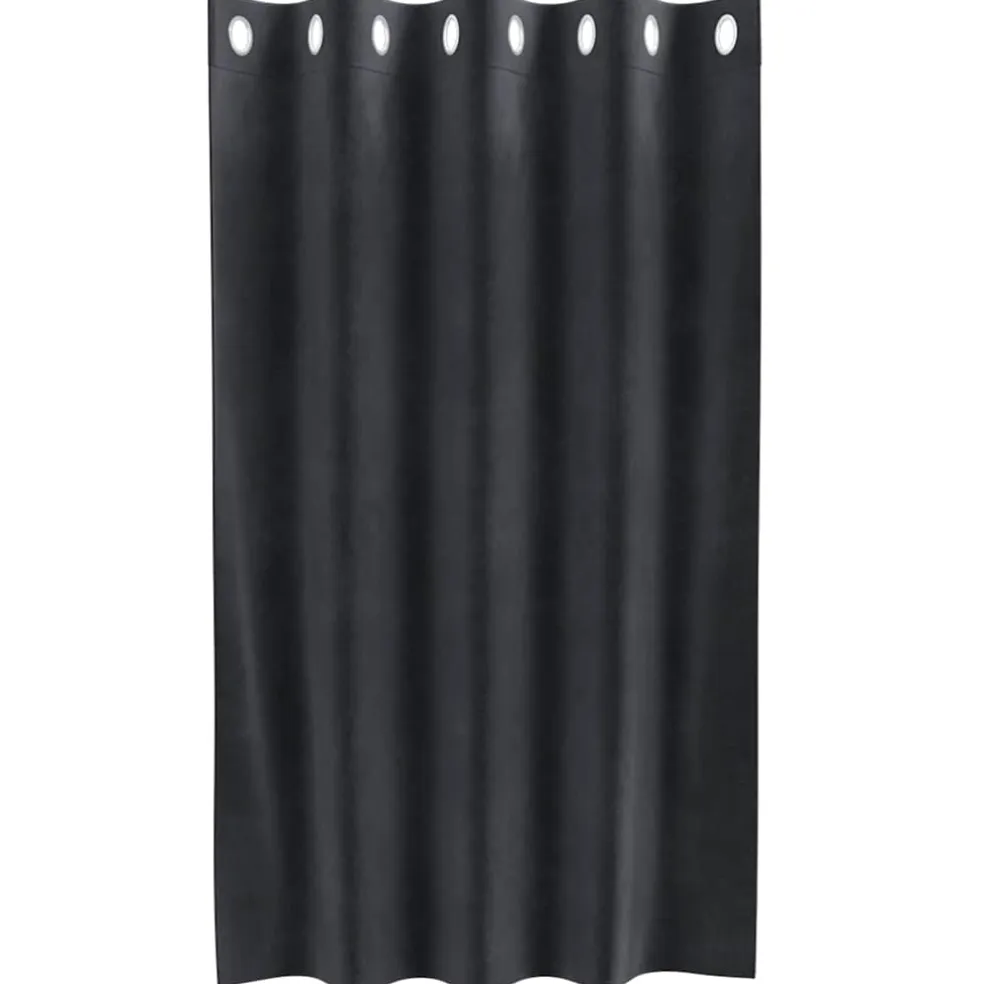 vidaXL Gordijnen 2 st Donkergrijs 140 x 140 cm fluweel