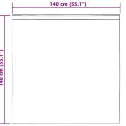 vidaXL Gordijnen 2 st Lichtgrijs 140 x 140 cm fluweel