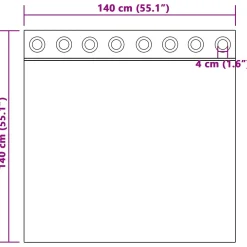 vidaXL Gordijnen 2 st Mosterdgeel 140 x 140 cm fluweel