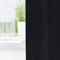 vidaXL Gordijnen 2 st Zwart 140 x 140 cm fluweel