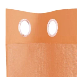 vidaXL Gordijnen voile met doorvoertules 2 st terracotta