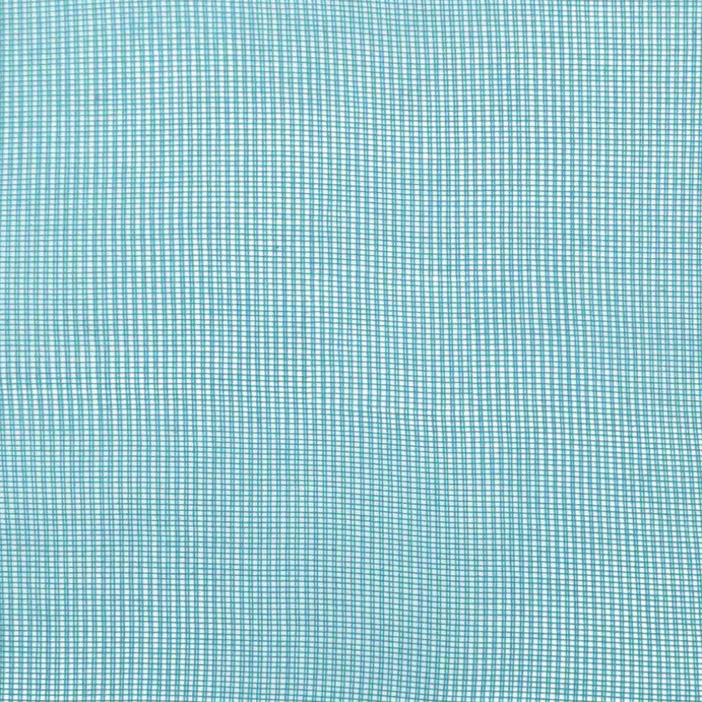 vidaXL Gordijnen Voile met lussen 2 st 140x140 cm turkoois