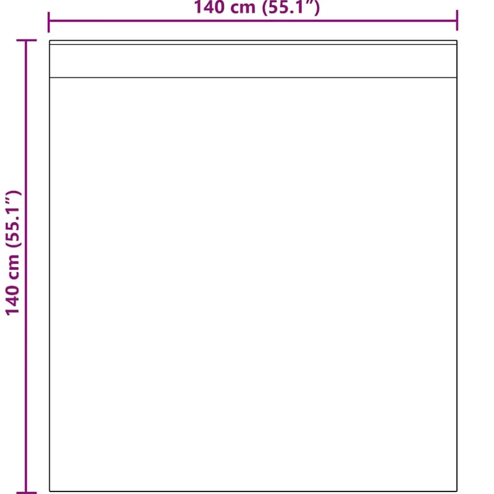vidaXL Gordijnen Voile met lussen 2 st 140x140 cm turkoois