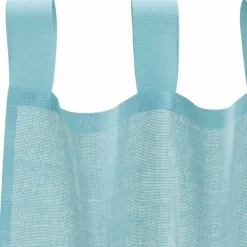 vidaXL Gordijnen Voile met lussen 2 st 140x140 cm turkoois