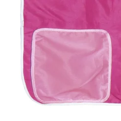 vidaXL Gordijnen voor hoogslaper met tunnel polyester roze